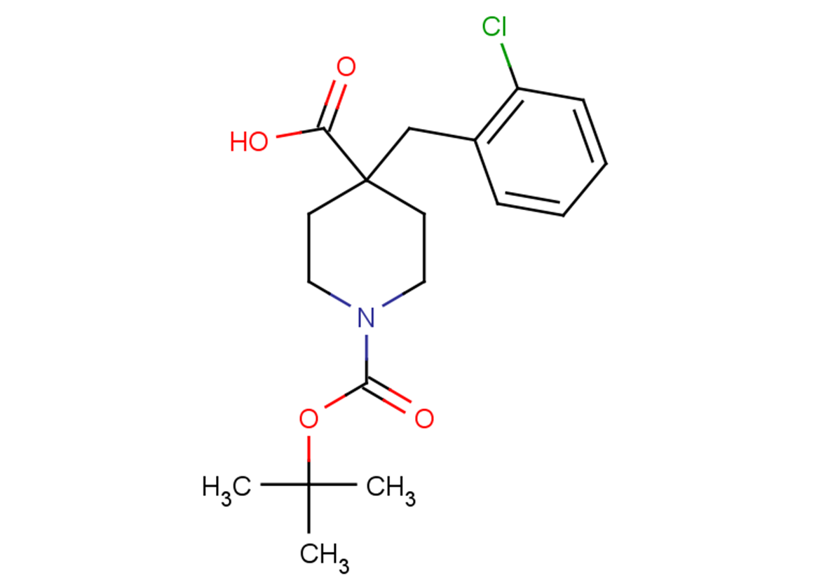1-[(tert-butoxy)carbonyl]-4-[(2-chlorophenyl)methyl]piperidine-4-carboxylic acid
