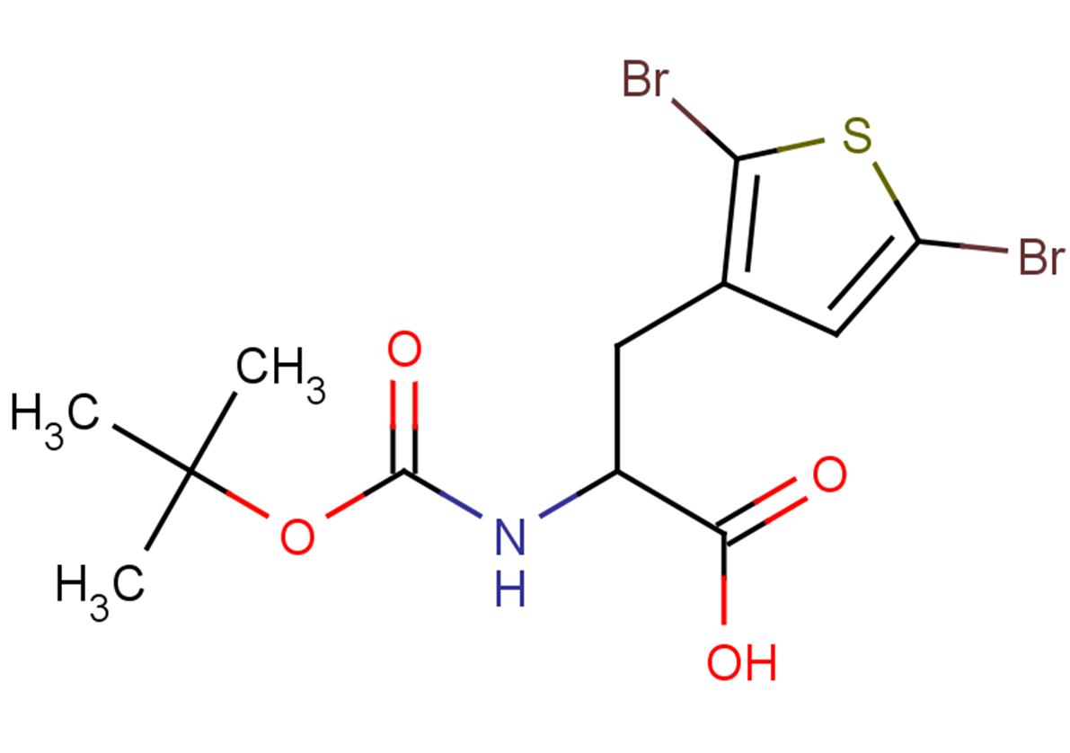 2-{[(tert-butoxy)carbonyl]amino}-3-(2,5-dibromothiophen-3-yl)propanoic acid