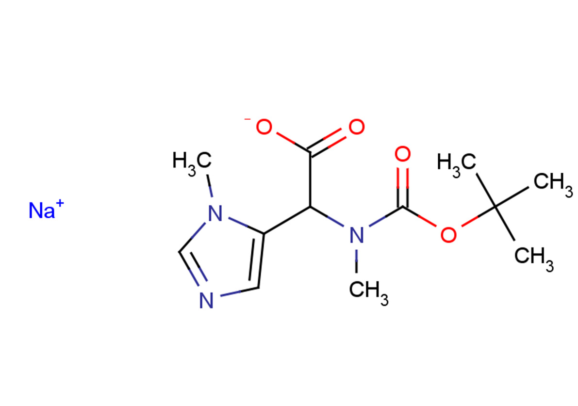 sodium 2-{[(tert-butoxy)carbonyl](methyl)amino}-2-(1-methyl-1H-imidazol-5-yl)acetate
