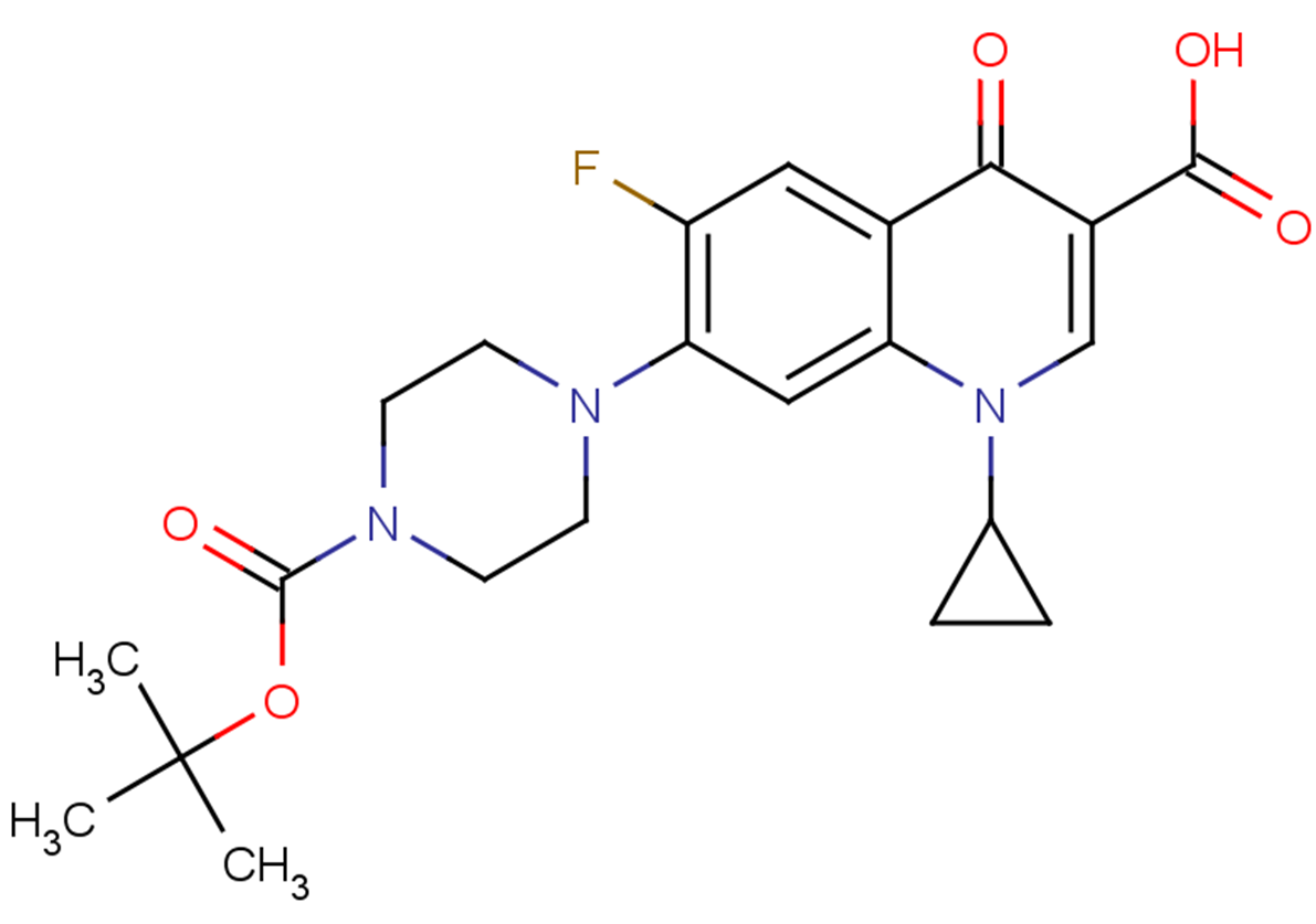 7-{4-[(tert-butoxy)carbonyl]piperazin-1-yl}-1-cyclopropyl-6-fluoro-4-oxo-1,4-dihydroquinoline-3-carboxylic acid