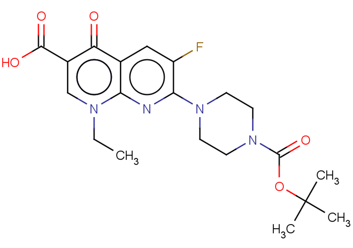 7-{4-[(tert-butoxy)carbonyl]piperazin-1-yl}-1-ethyl-6-fluoro-4-oxo-1,4-dihydro-1,8-naphthyridine-3-carboxylic acid