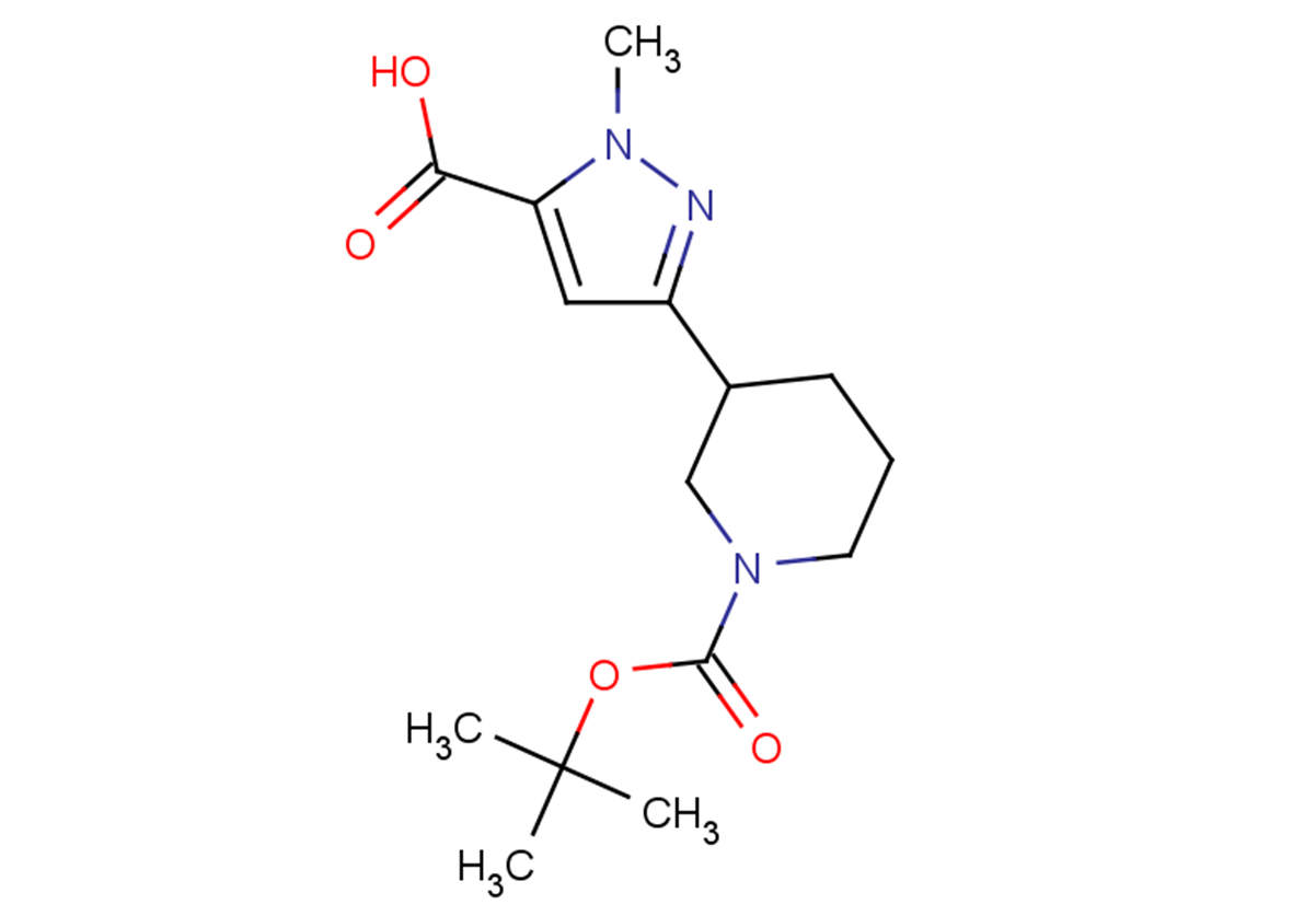 3-{1-[(tert-butoxy)carbonyl]piperidin-3-yl}-1-methyl-1H-pyrazole-5-carboxylic acid