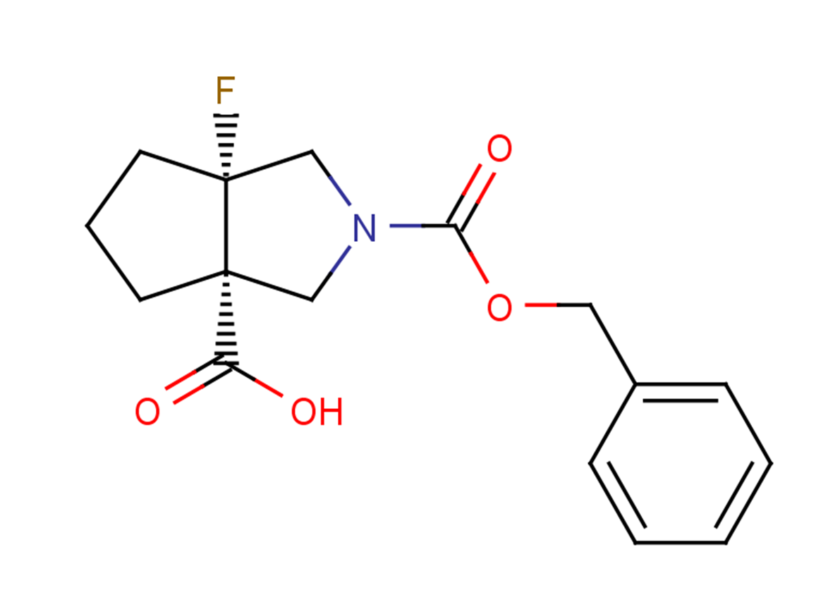 (3aR,6aS)-2-[(benzyloxy)carbonyl]-6a-fluoro-octahydrocyclopenta[c]pyrrole-3a-carboxylic acid