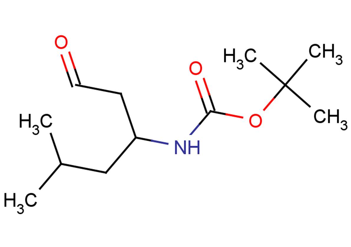 tert-butyl N-(5-methyl-1-oxohexan-3-yl)carbamate
