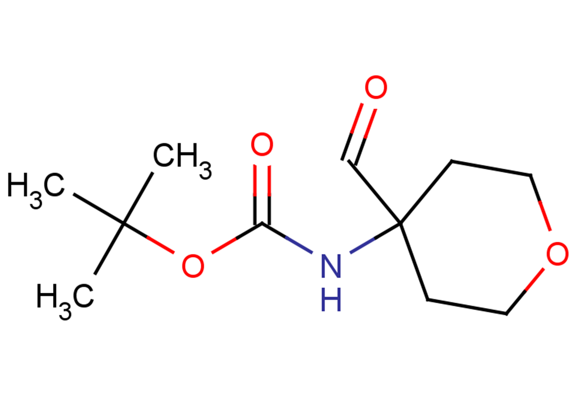 tert-butyl N-(4-formyloxan-4-yl)carbamate