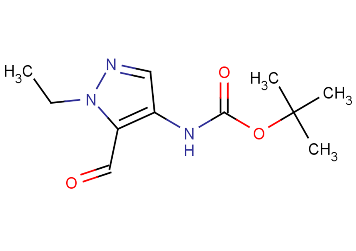 tert-butyl N-(1-ethyl-5-formyl-1H-pyrazol-4-yl)carbamate