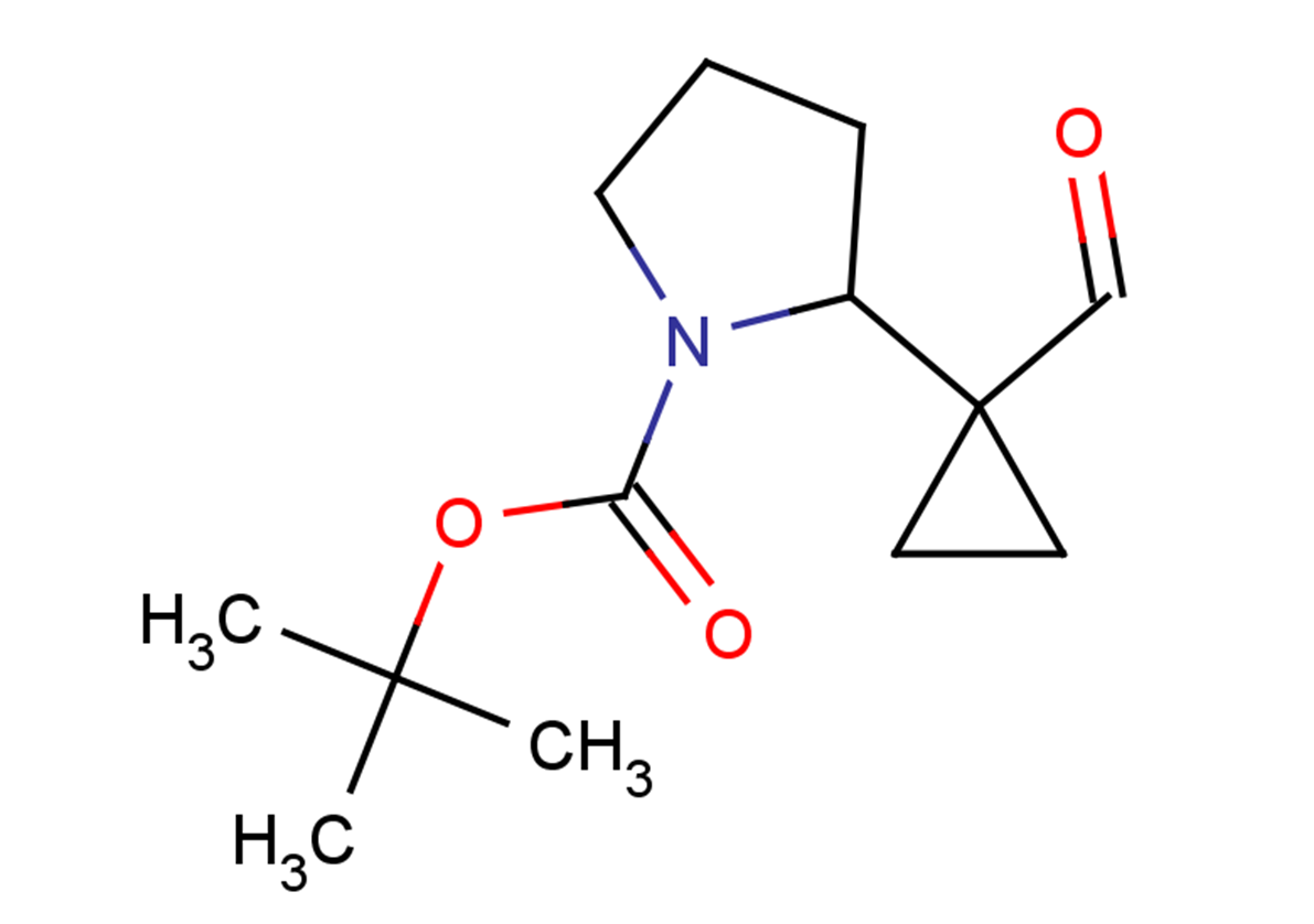 tert-butyl 2-(1-formylcyclopropyl)pyrrolidine-1-carboxylate