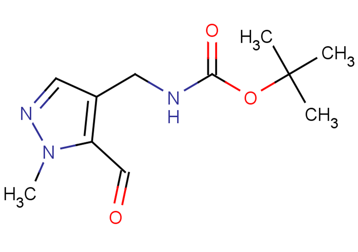 tert-butyl N-[(5-formyl-1-methyl-1H-pyrazol-4-yl)methyl]carbamate