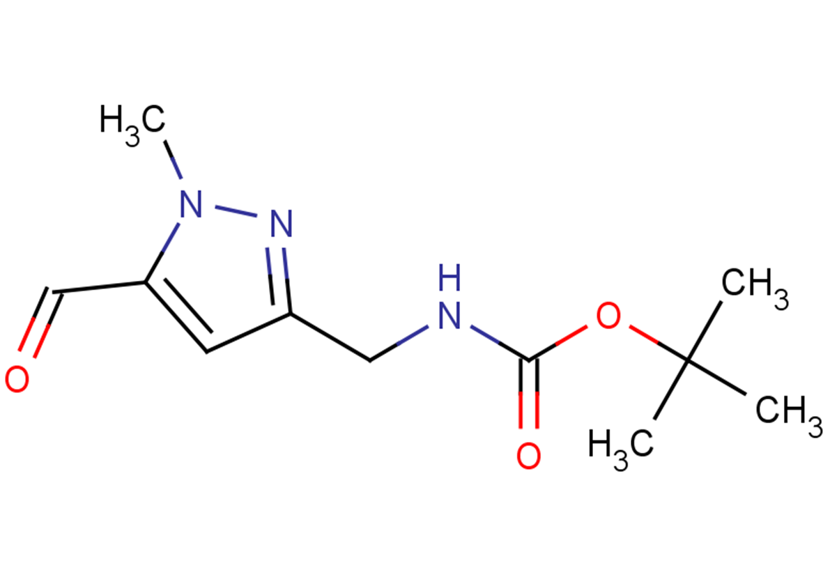 tert-butyl N-[(5-formyl-1-methyl-1H-pyrazol-3-yl)methyl]carbamate