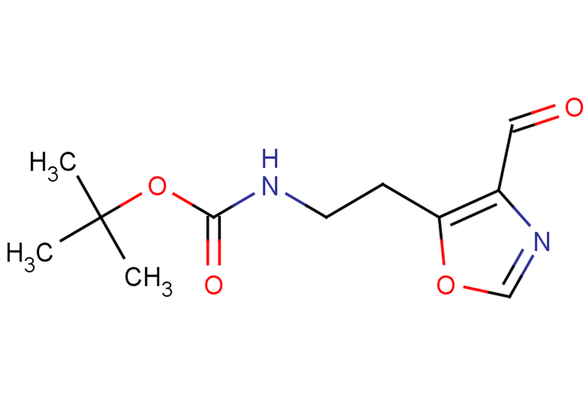 tert-butyl N-[2-(4-formyl-1,3-oxazol-5-yl)ethyl]carbamate
