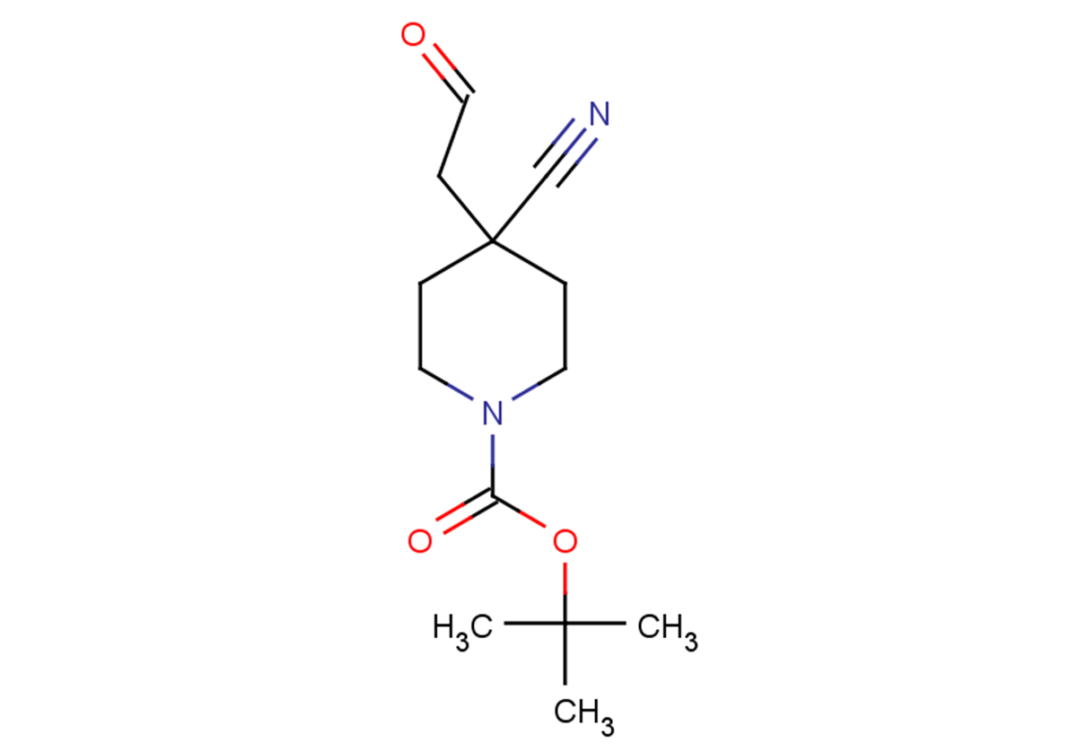tert-butyl 4-cyano-4-(2-oxoethyl)piperidine-1-carboxylate
