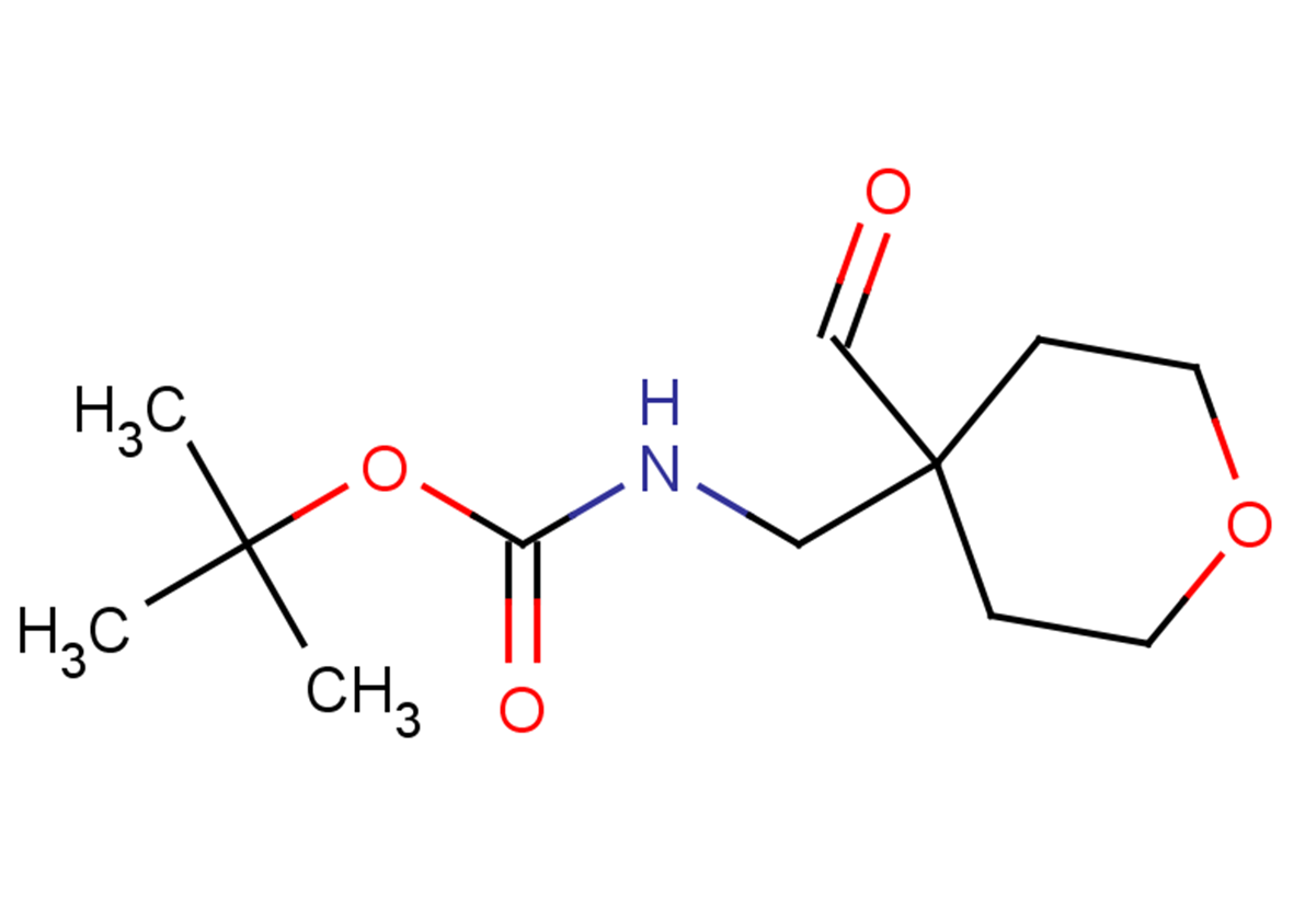 tert-butyl N-[(4-formyloxan-4-yl)methyl]carbamate