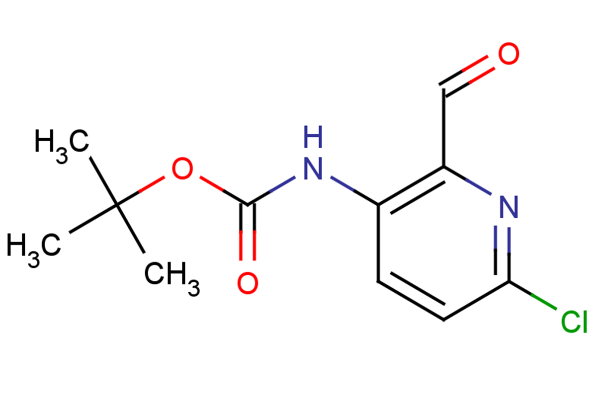 tert-butyl N-(6-chloro-2-formylpyridin-3-yl)carbamate