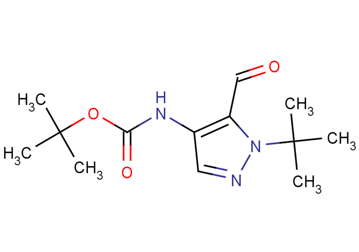 tert-butyl N-(1-tert-butyl-5-formyl-1H-pyrazol-4-yl)carbamate