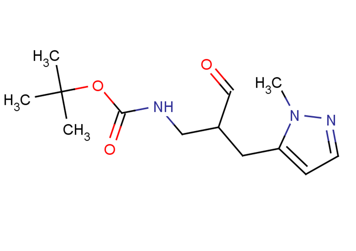 tert-butyl N-{2-[(1-methyl-1H-pyrazol-5-yl)methyl]-3-oxopropyl}carbamate