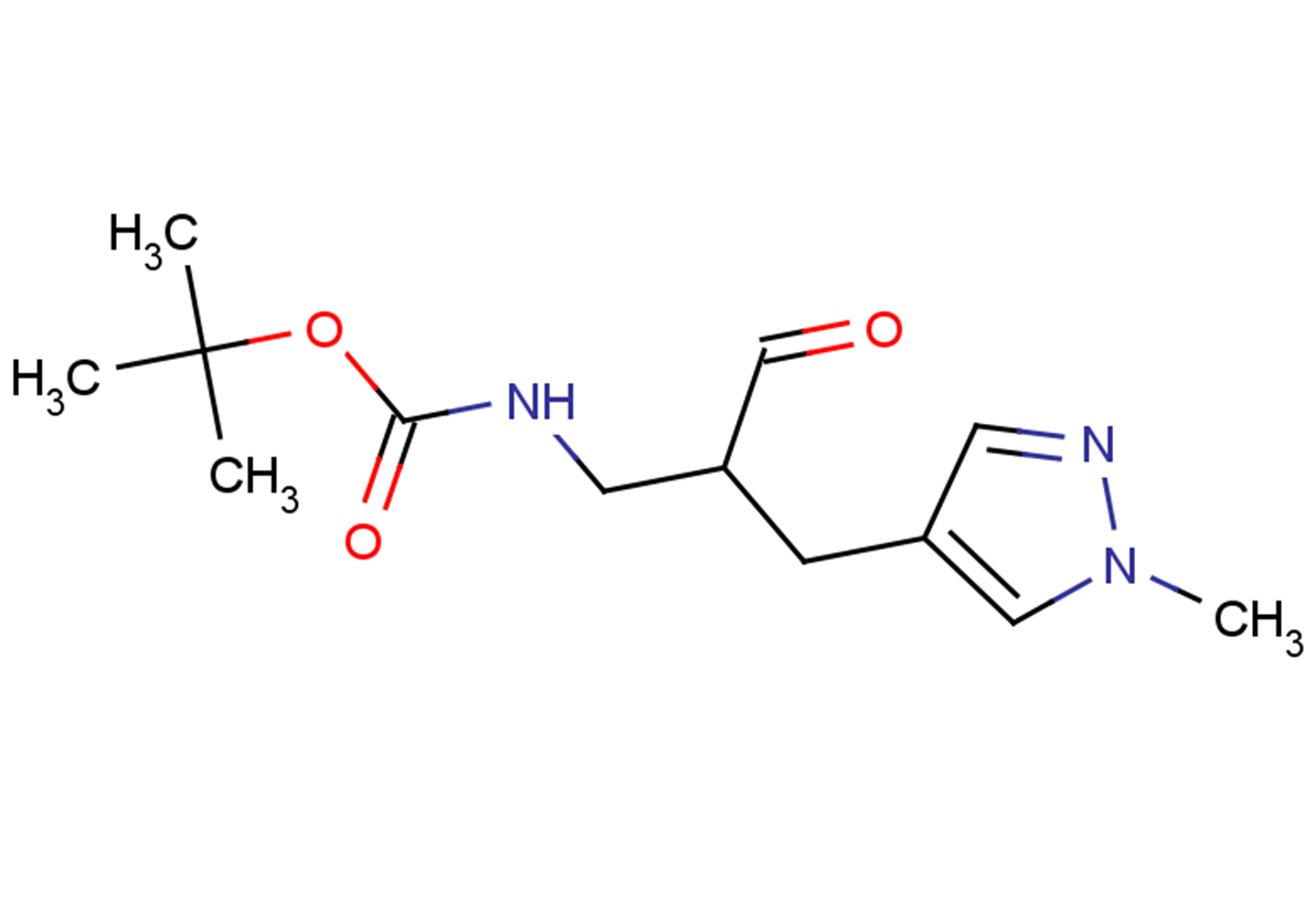 tert-butyl N-{2-[(1-methyl-1H-pyrazol-4-yl)methyl]-3-oxopropyl}carbamate