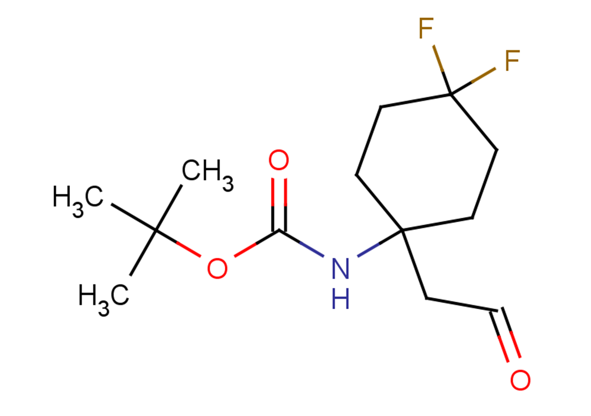 tert-butyl N-[4,4-difluoro-1-(2-oxoethyl)cyclohexyl]carbamate
