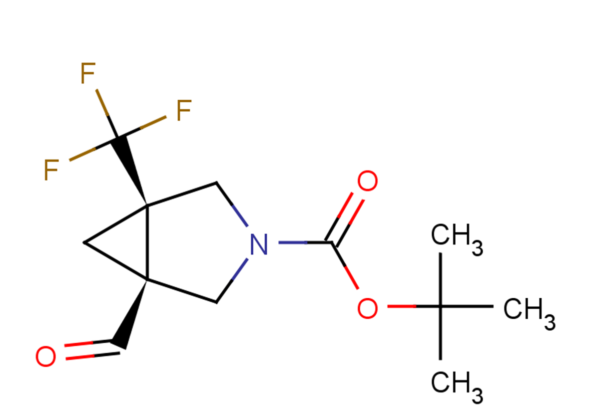 tert-butyl (1S,5R)-1-formyl-5-(trifluoromethyl)-3-azabicyclo[3.1.0]hexane-3-carboxylate