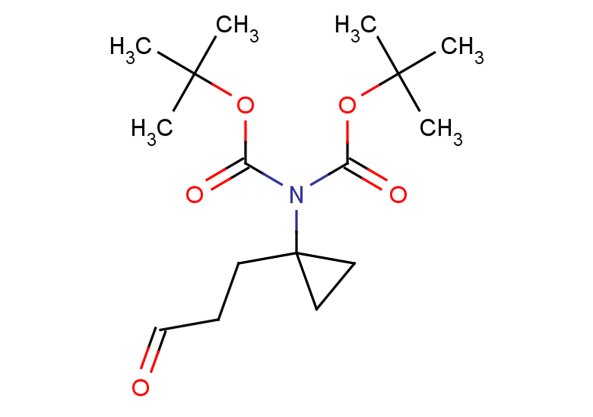 tert-butyl N-[(tert-butoxy)carbonyl]-N-[1-(3-oxopropyl)cyclopropyl]carbamate