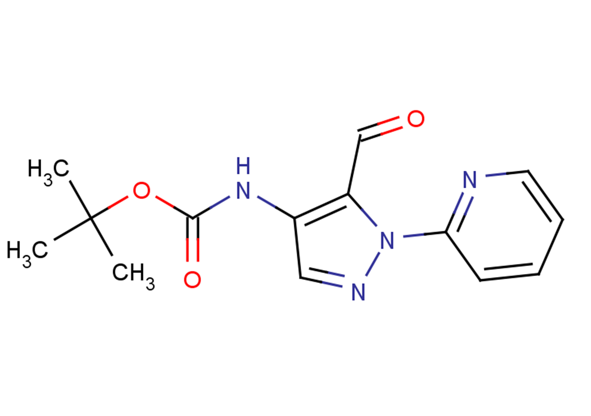 tert-butyl N-[5-formyl-1-(pyridin-2-yl)-1H-pyrazol-4-yl]carbamate