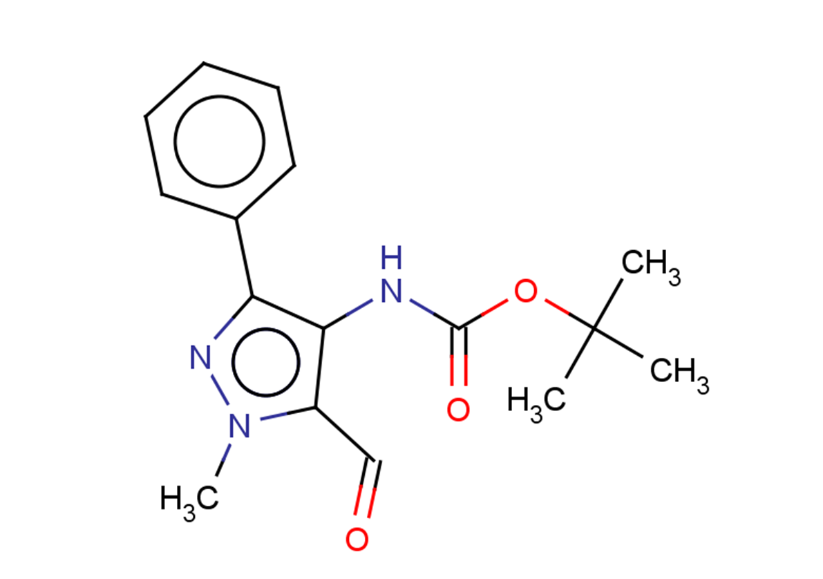 tert-butyl N-(5-formyl-1-methyl-3-phenyl-1H-pyrazol-4-yl)carbamate
