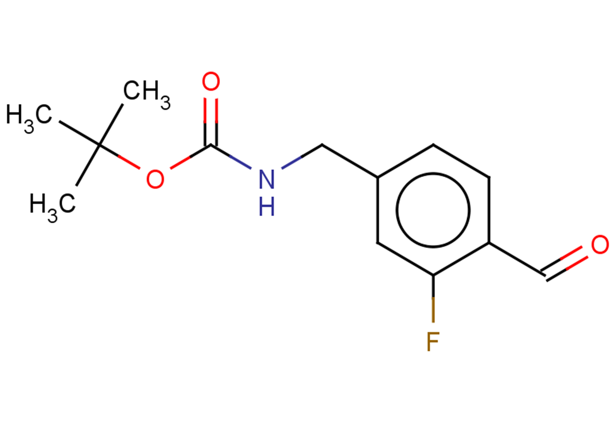 tert-butyl N-[(3-fluoro-4-formylphenyl)methyl]carbamate