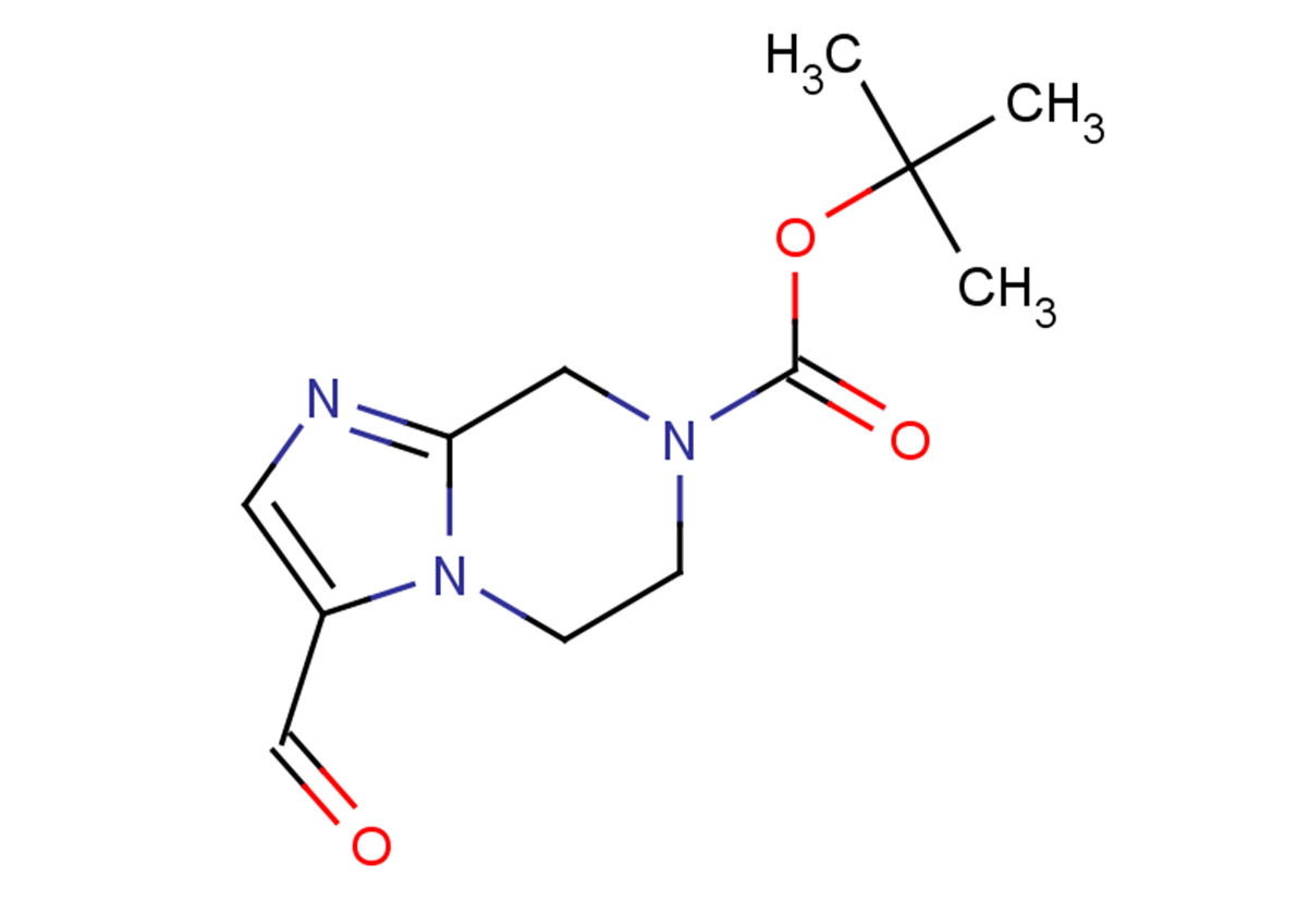 tert-butyl 3-formyl-5H,6H,7H,8H-imidazo[1,2-a]pyrazine-7-carboxylate