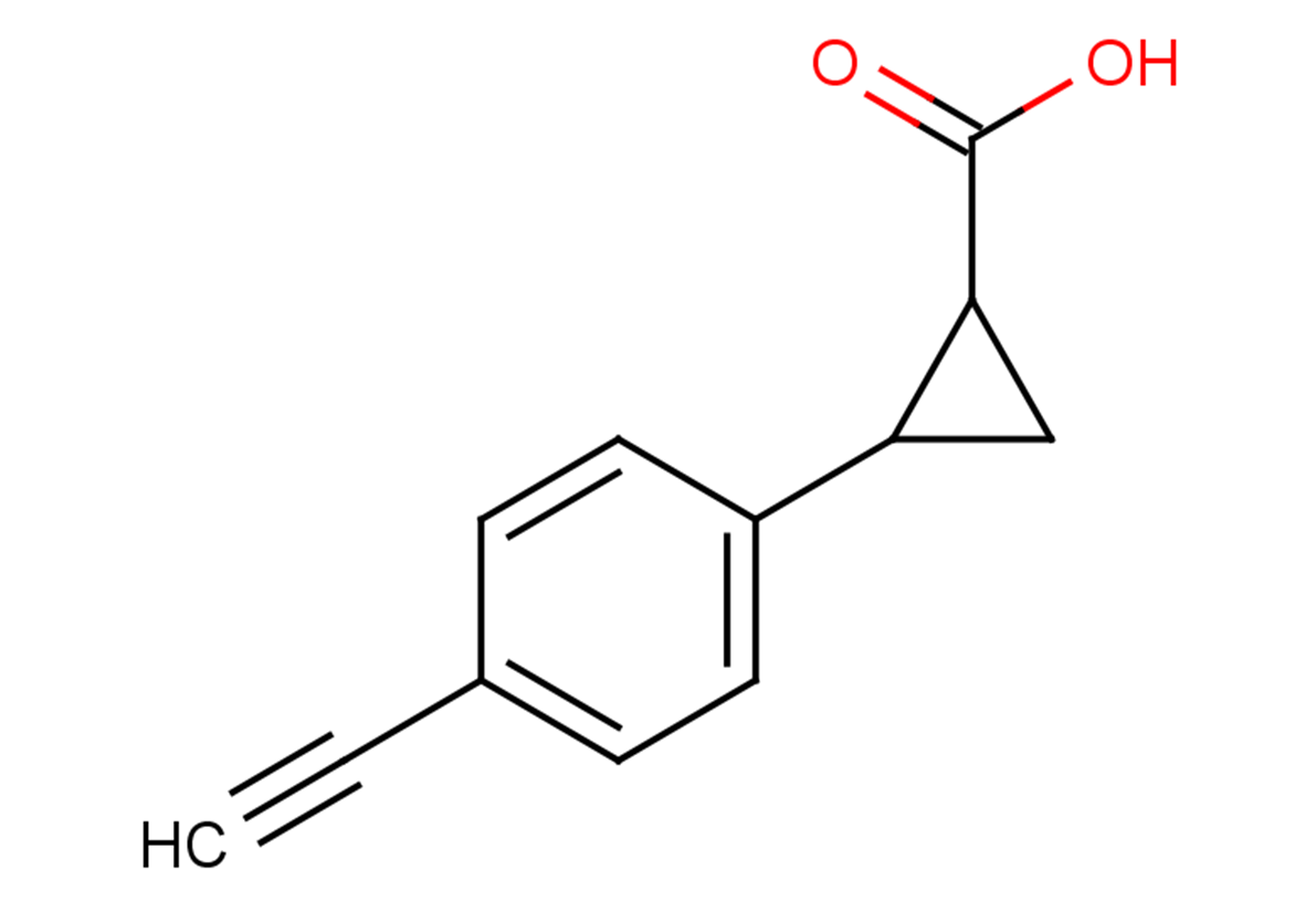2-(4-ethynylphenyl)cyclopropane-1-carboxylic acid