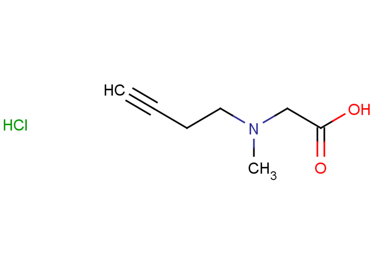 2-[but-3-yn-1-yl(methyl)amino]acetic acid hydrochloride