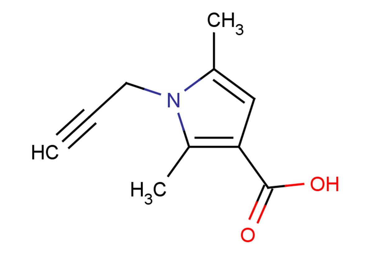2,5-dimethyl-1-(prop-2-yn-1-yl)-1H-pyrrole-3-carboxylic acid