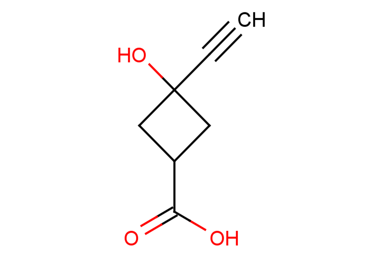 3-ethynyl-3-hydroxycyclobutane-1-carboxylic acid