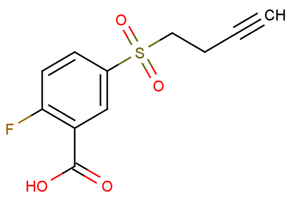 5-(but-3-yne-1-sulfonyl)-2-fluorobenzoic acid