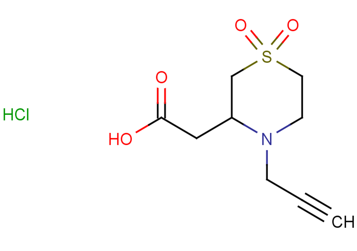 2-[1,1-dioxo-4-(prop-2-yn-1-yl)-1$l^{6},4-thiomorpholin-3-yl]acetic acid hydrochloride