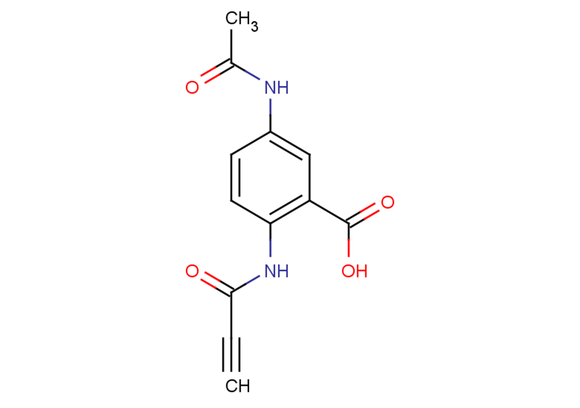 5-acetamido-2-(prop-2-ynamido)benzoic acid