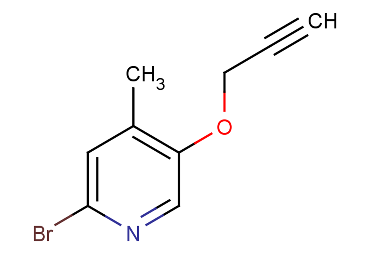 2-bromo-4-methyl-5-(prop-2-yn-1-yloxy)pyridine