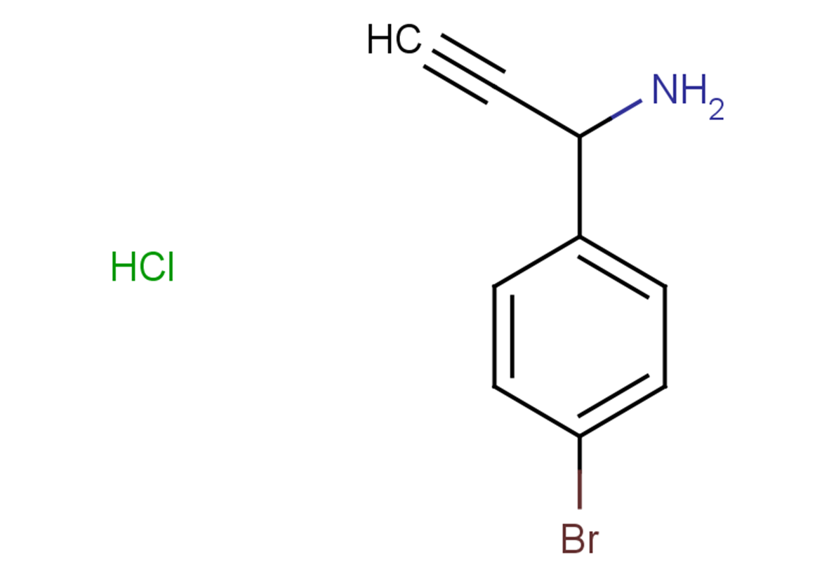 1-(4-bromophenyl)prop-2-yn-1-amine hydrochloride