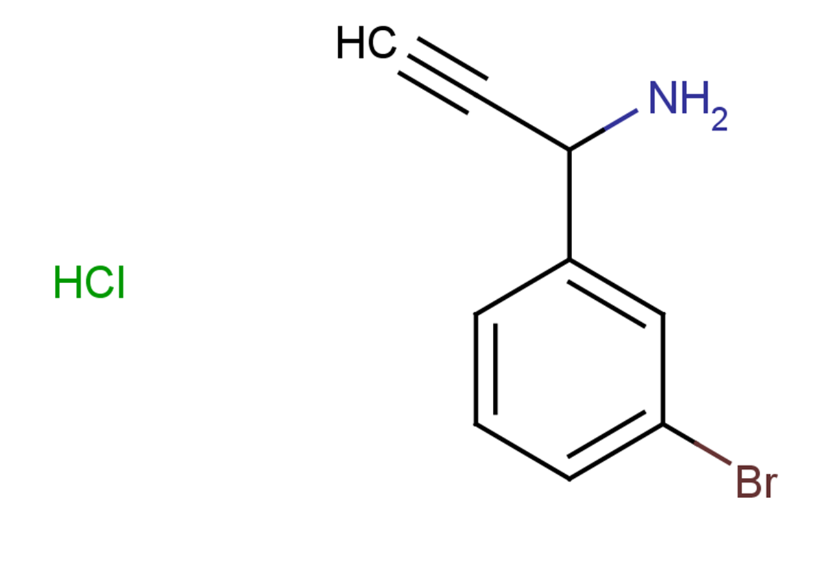 1-(3-bromophenyl)prop-2-yn-1-amine hydrochloride