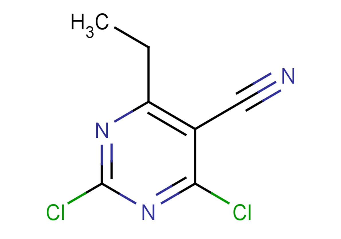 2,4-dichloro-6-ethylpyrimidine-5-carbonitrile