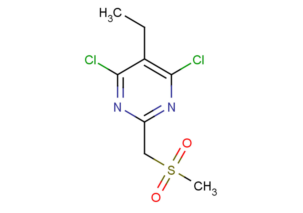 4,6-dichloro-5-ethyl-2-(methanesulfonylmethyl)pyrimidine