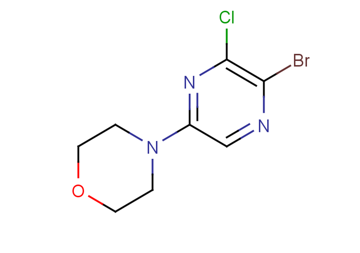 4-(5-bromo-6-chloropyrazin-2-yl)morpholine