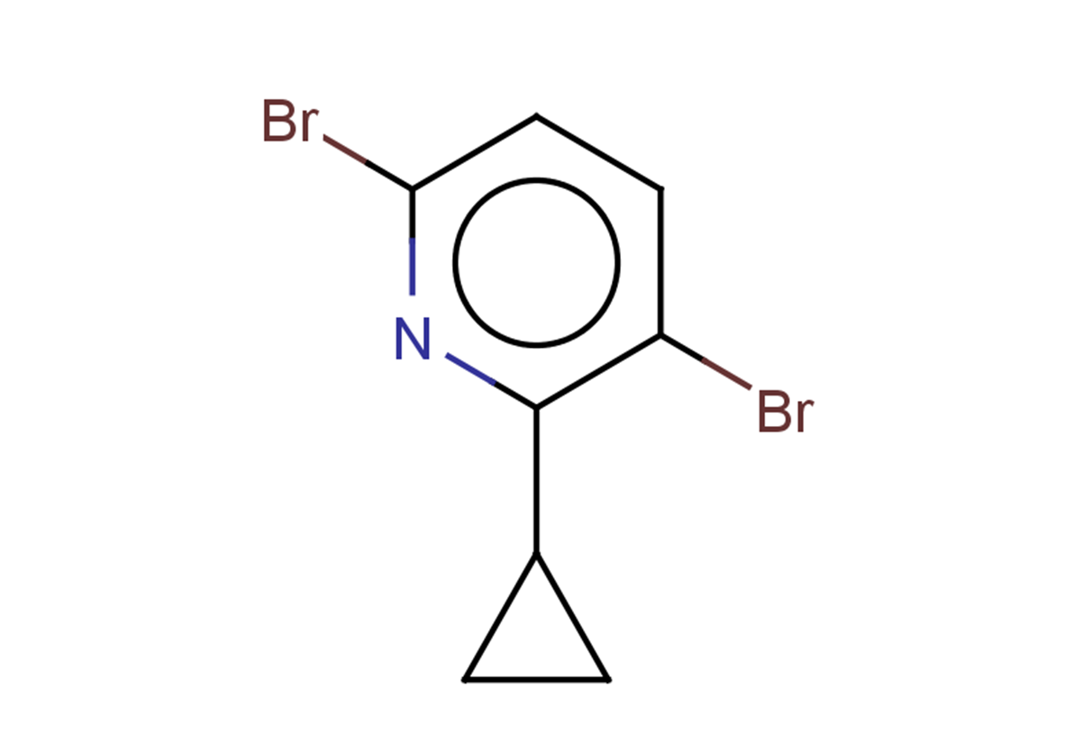 3,6-dibromo-2-cyclopropylpyridine