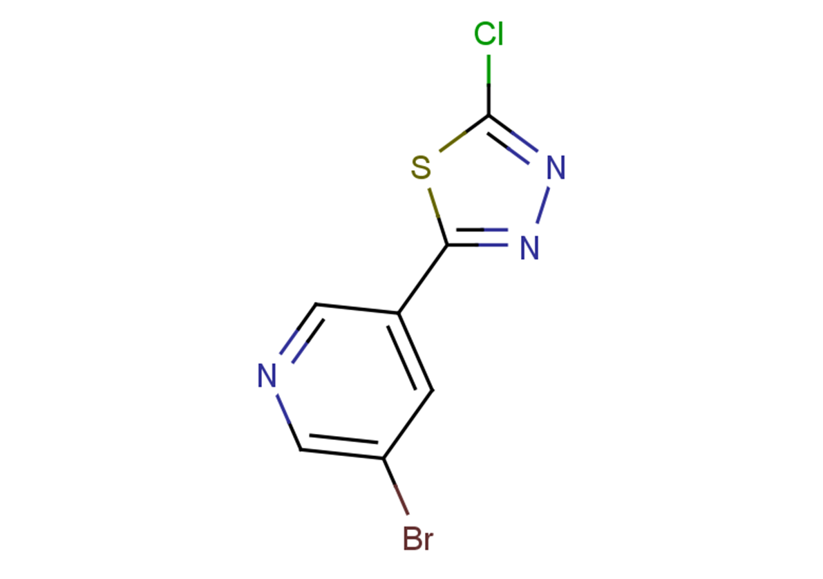 3-bromo-5-(5-chloro-1,3,4-thiadiazol-2-yl)pyridine