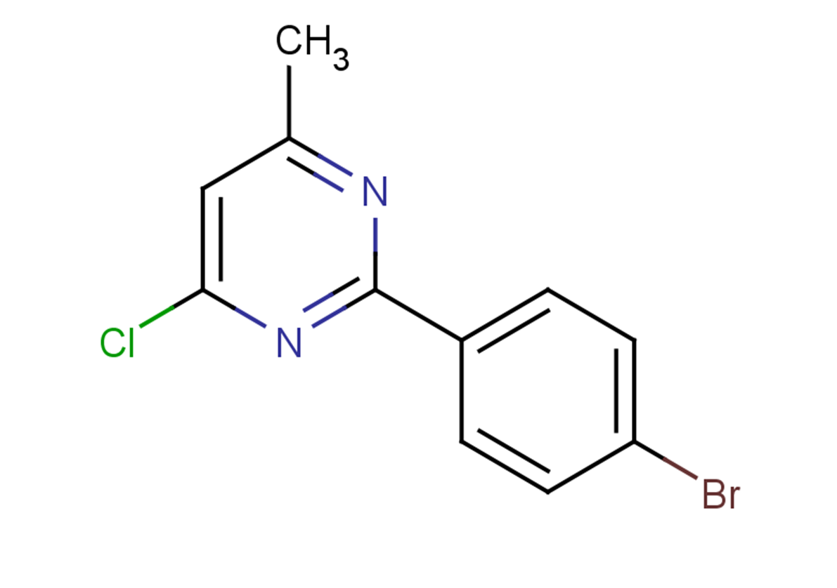 2-(4-bromophenyl)-4-chloro-6-methylpyrimidine