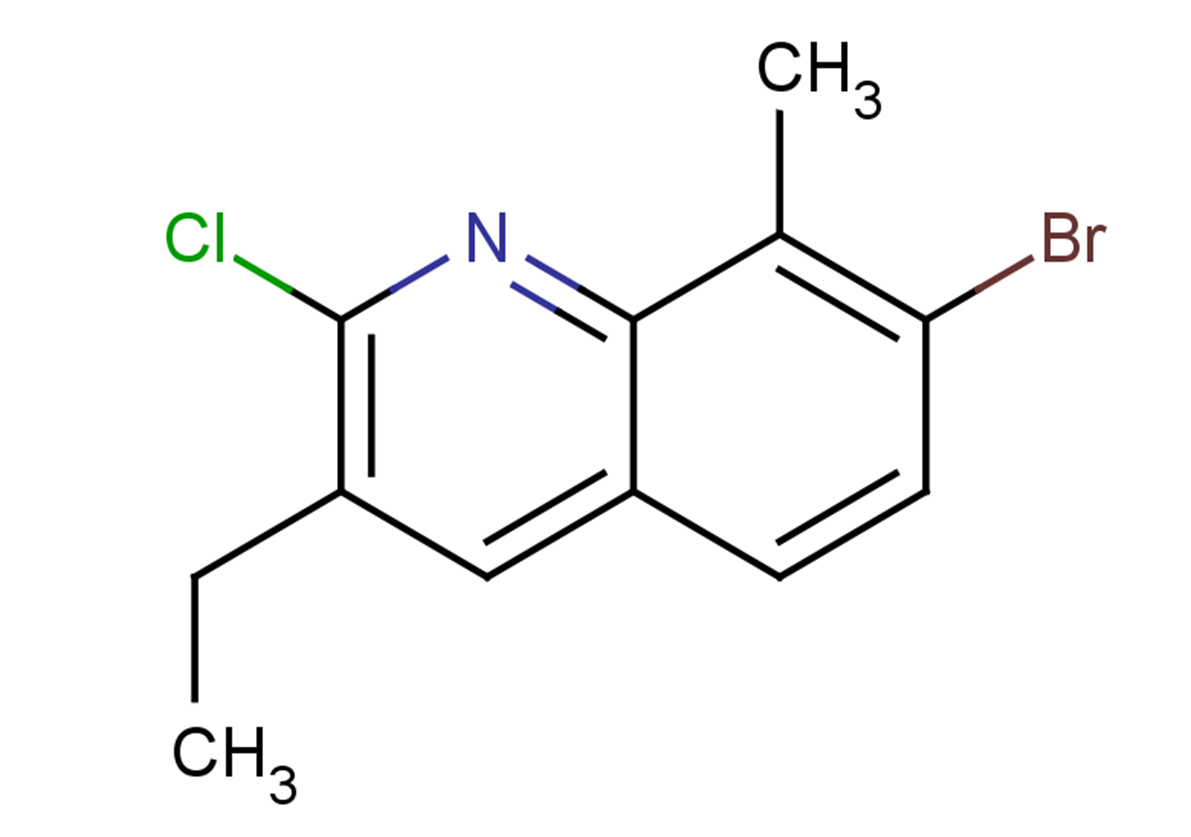 7-bromo-2-chloro-3-ethyl-8-methylquinoline