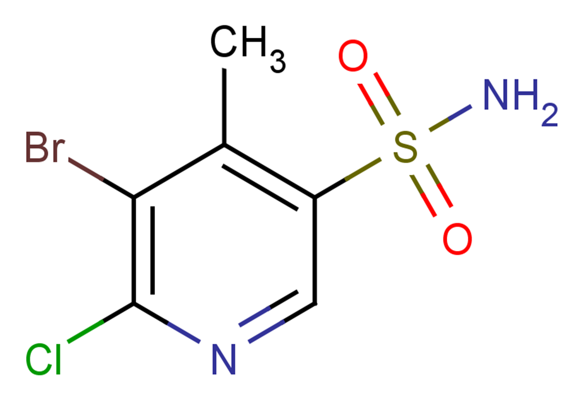 5-bromo-6-chloro-4-methylpyridine-3-sulfonamide