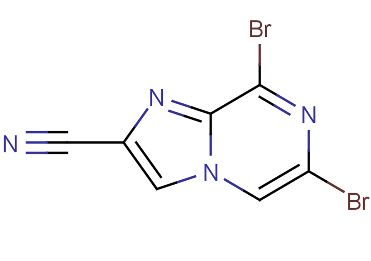 6,8-dibromoimidazo[1,2-a]pyrazine-2-carbonitrile