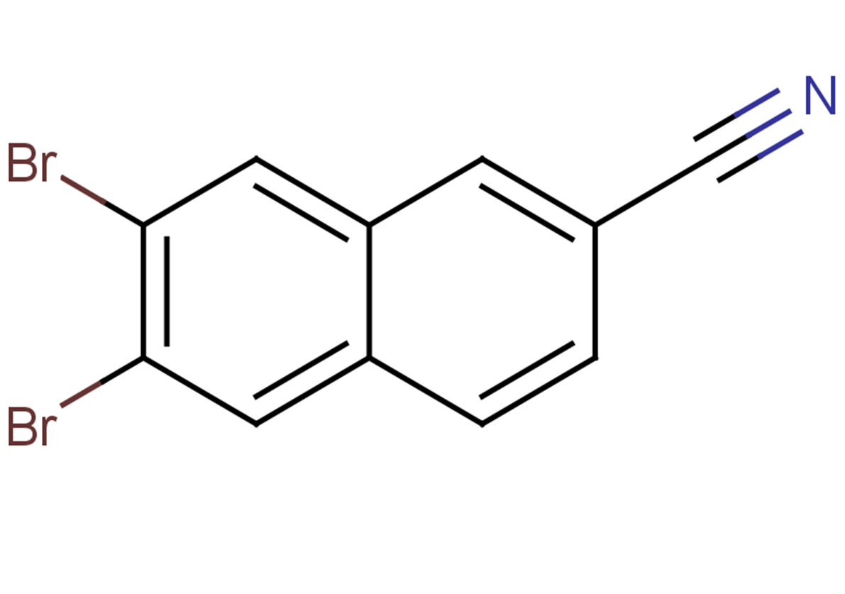 6,7-dibromonaphthalene-2-carbonitrile