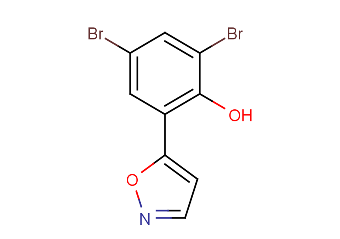 2,4-dibromo-6-(1,2-oxazol-5-yl)phenol