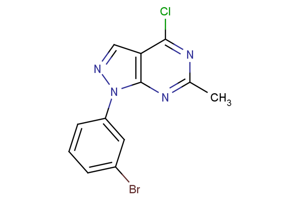 1-(3-bromophenyl)-4-chloro-6-methyl-1H-pyrazolo[3,4-d]pyrimidine