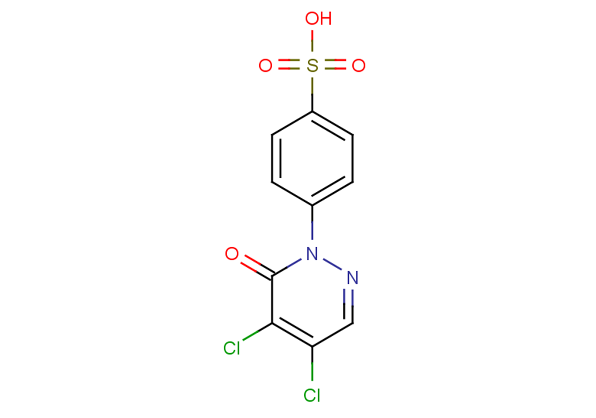 4-(4,5-dichloro-6-oxo-1,6-dihydropyridazin-1-yl)benzene-1-sulfonic acid